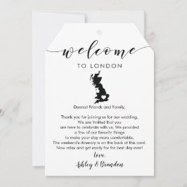 英国の歓迎結婚ラベル、手紙の旅程