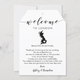 英国の歓迎結婚ラベル、手紙の旅程