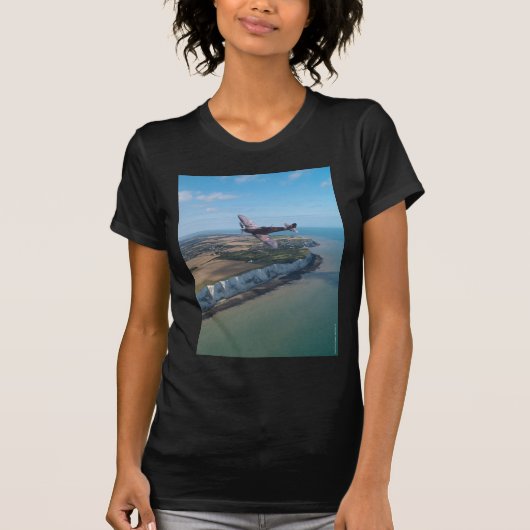 英国の海岸上の短気者 Tシャツ (正面)
