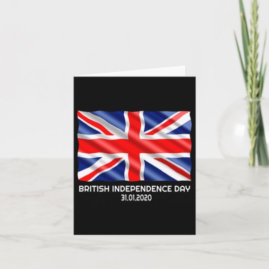 英国の独立記念日ブレキシット・ヴァレンティネスの日Gif カード (正面)