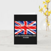 英国の独立記念日ブレキシット・ヴァレンティネスの日Gif カード (黄色い花)