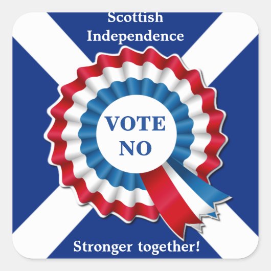 英国の独立運動票NO スクエアシール (正面)