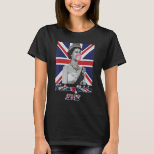 英国の王国王立白金ジュビリー70アニヴ Tシャツ