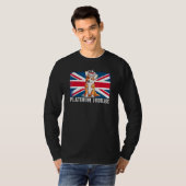 英国の王国王立白金ジュビリー70アニヴ Tシャツ (正面フル)