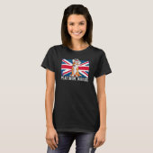 英国の王国王立白金ジュビリー70アニヴ Tシャツ (正面フル)