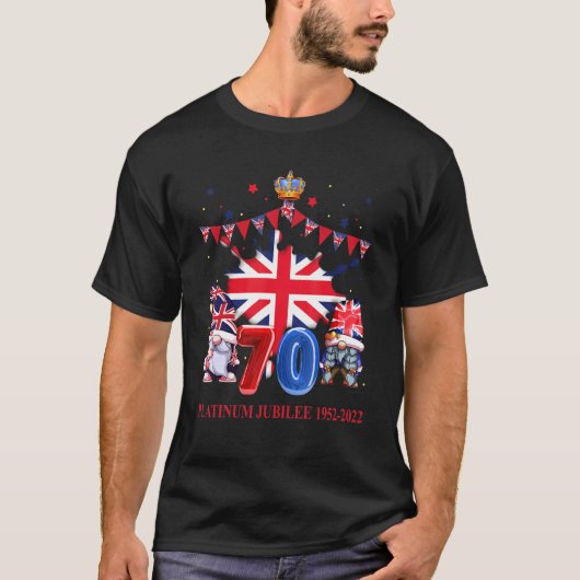 英国の王国王立白金ジュビリー・セレブラシオ Tシャツ (正面)