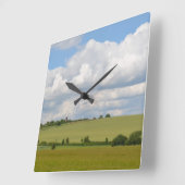 英国の田舎柱時計 スクエア壁時計 (傾斜)