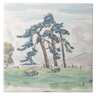 英国の田舎装飾的なタイル タイル