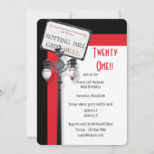 英国の祝祭用タータン誕生日パーティーDIY 招待状 (裏面)