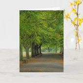 英国の秋の挨拶状 カード (黄色い花)