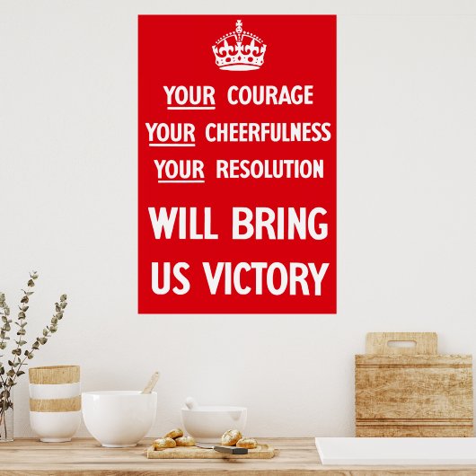 英国の第2次世界大戦プロパガンダ ポスター (キッチン)