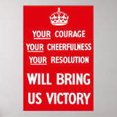 英国の第2次世界大戦プロパガンダ ポスター (正面)