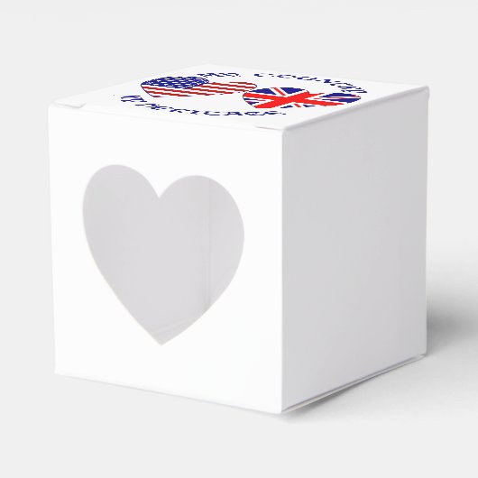 英国の米国ハートが私の国にフラグ私の伝統 フェイバーボックス (正面サイド)