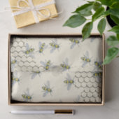 英国の紋章蜂と黄色のハニカム 薄葉紙 (ギフト)