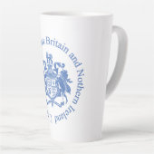 英国の紋章 カフェラテマグ (右アングル)