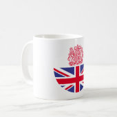 英国の紋章 コーヒーマグカップ (正面左)
