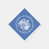 英国の紋章 スタンダードカクテルナプキン (角)