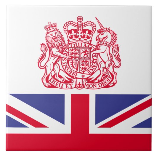 英国の紋章 タイル (正面)