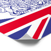 英国の紋章 ポスター (角)