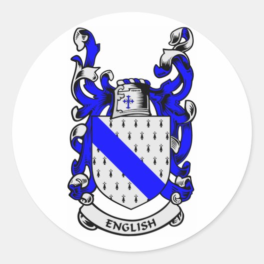 英国の紋章 ラウンドシール (正面)