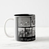 英国の羊飼い-アメリカの農場犬 ツートーンマグカップ (左)