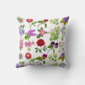 英国の花の庭の枕 クッション (裏面)