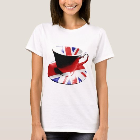 英国の茶の素晴らしいコップ Tシャツ (正面)