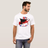 英国の茶の素晴らしいコップ Tシャツ (正面フル)