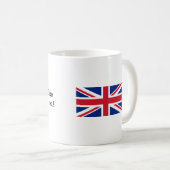 英国の茶発言+イギリスの旗 コーヒーマグカップ (正面右)