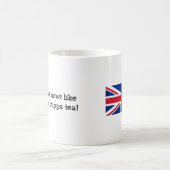 英国の茶発言+イギリスの旗 コーヒーマグカップ (中央)