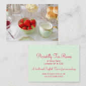 英国の茶部屋のカスタマイズ可能な名刺 名刺 (正面/裏面)