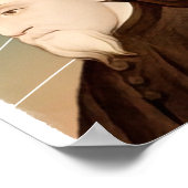 英国の詩人ジェフリー・チョーサーイラストレーション ポスター (角)