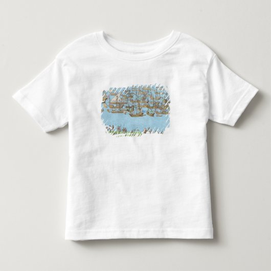 英国の軍の野営 トドラーTシャツ (正面)