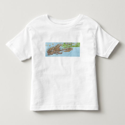 英国の軍の野営 トドラーTシャツ (正面)
