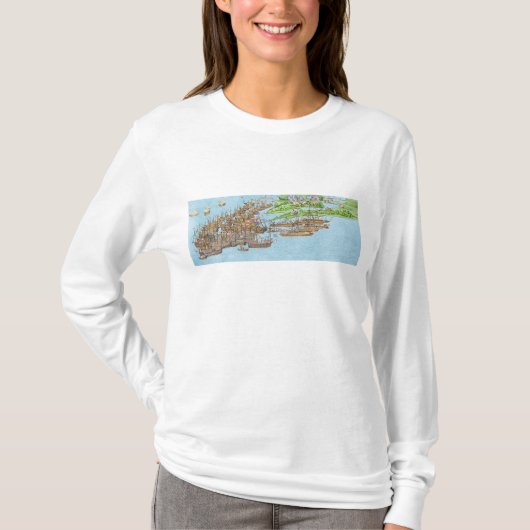 英国の軍の野営 Tシャツ (正面)