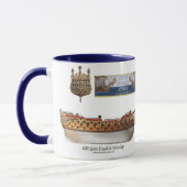 英国の軍艦の航海のなマグ マグカップ (左)