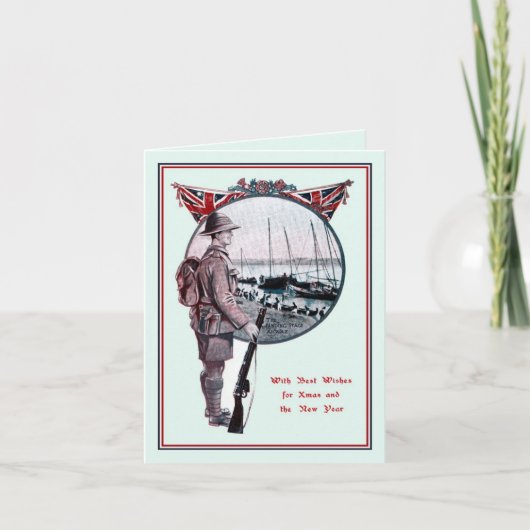 英国の軍隊歴史クリスマス シーズンカード (正面)