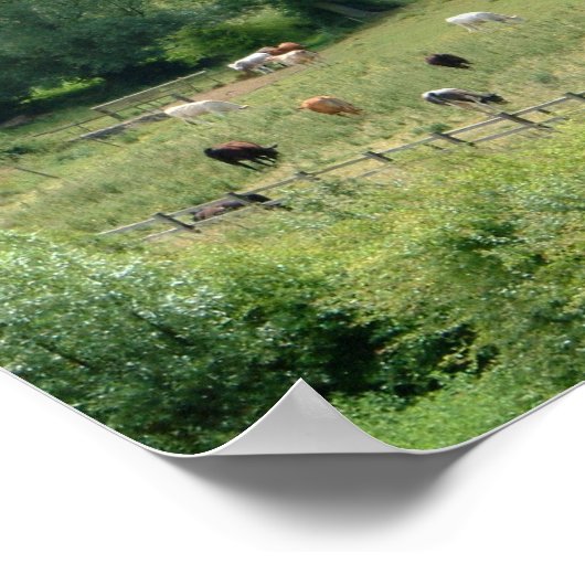 英国の農地 ポスター (角)