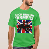 英国の農業を支援しよう 英国の農家を応援 Tシャツ (正面)