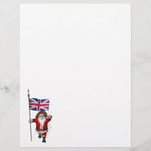 英国の連合国旗を持つサンタクロース (正面)