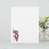 英国の連合国旗を持つサンタクロース (スタンド正面)