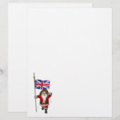 英国の連合国旗を持つサンタクロース (正面/裏面)