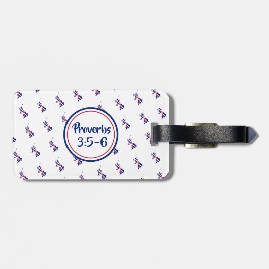 英国の連合旗の主への信頼3荷物 ラゲッジタグ (裏面横)