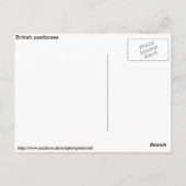 英国の郵便受け ポストカード (裏面)