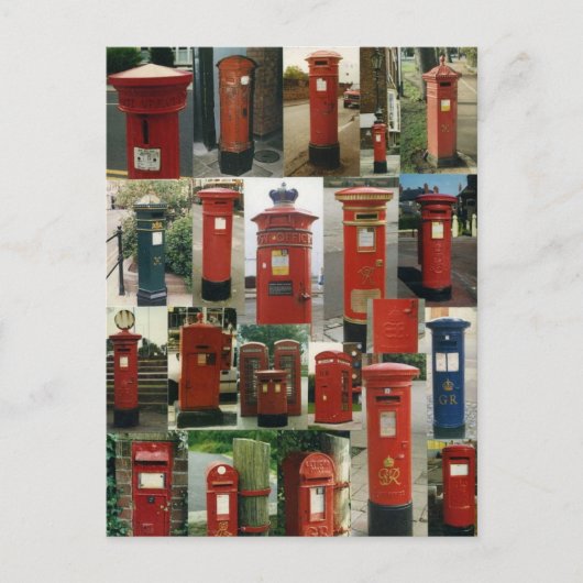 英国の郵便受け ポストカード (正面)