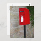 英国の郵便受 ポストカード (正面/裏面)
