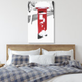英国の郵便箱 キャンバスプリント (インサイチュ (寝室))