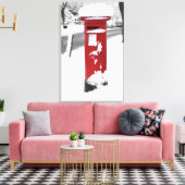 英国の郵便箱 キャンバスプリント (インサイチュ (リビング))