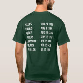 英国の長弓旅行のTシャツ Tシャツ (裏面)