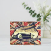 英国の1900年レースカー機 ポストカード (スタンド正面)